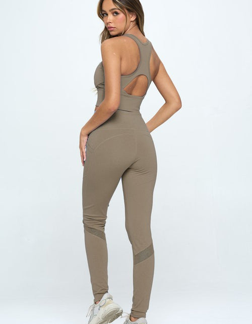 Load image into Gallery viewer, Women&#39;s Two Piece Activewear Set Cut Out Detail - Matches Boutique
