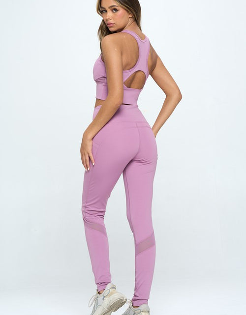 Load image into Gallery viewer, Women&#39;s Two Piece Activewear Set Cut Out Detail - Matches Boutique
