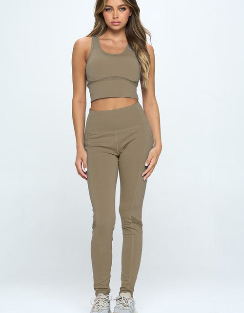 Load image into Gallery viewer, Women&#39;s Two Piece Activewear Set Cut Out Detail - Matches Boutique
