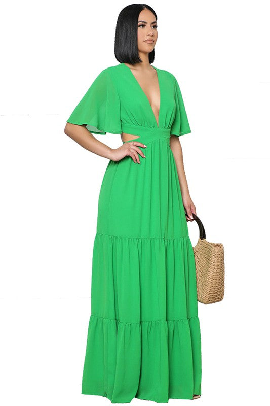 SEXY CHIFFON MAXI DRESS - Matches Boutique