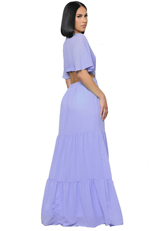 SEXY CHIFFON MAXI DRESS - Matches Boutique