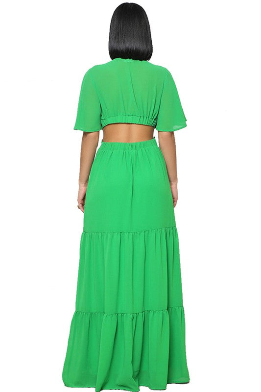 SEXY CHIFFON MAXI DRESS - Matches Boutique