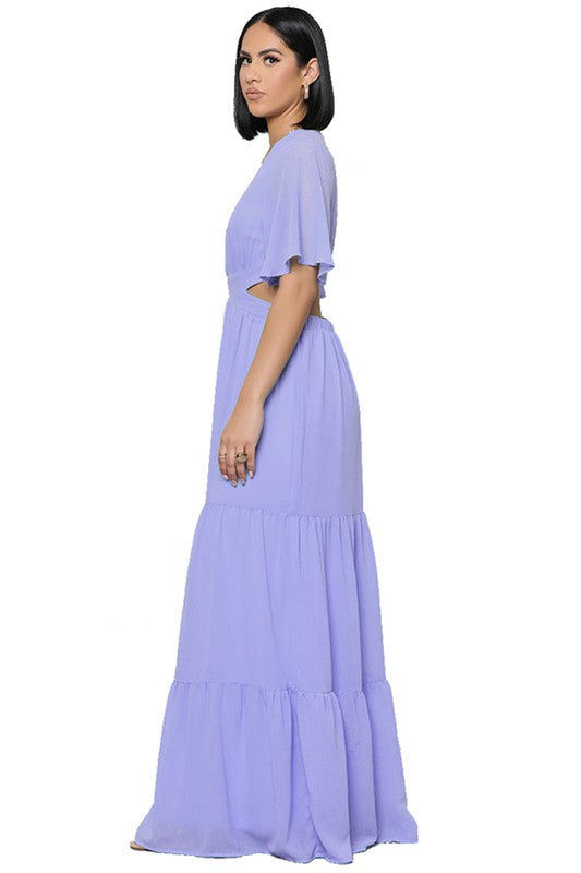 SEXY CHIFFON MAXI DRESS - Matches Boutique