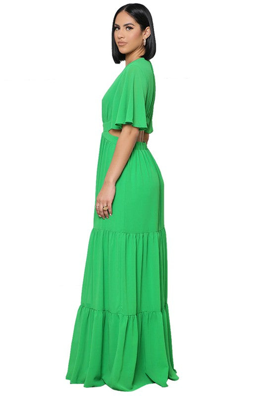 SEXY CHIFFON MAXI DRESS - Matches Boutique