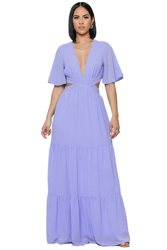 SEXY CHIFFON MAXI DRESS - Matches Boutique