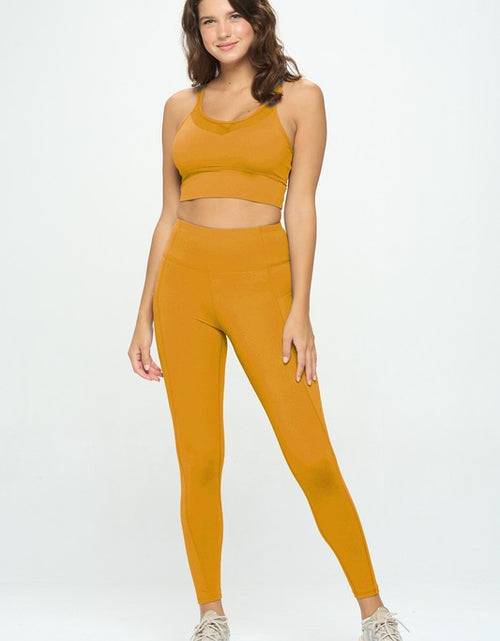 Load image into Gallery viewer, Activewear Set Top and Leggings - Matches Boutique
