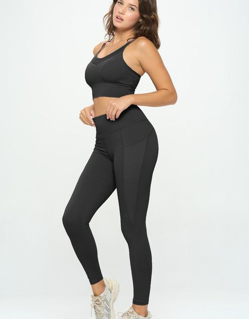 Load image into Gallery viewer, Activewear Set Top and Leggings - Matches Boutique
