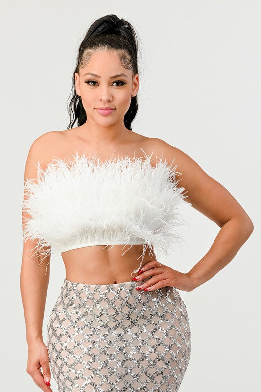 Don't Mess With My Fur Crop Tube Top - Matches Boutique