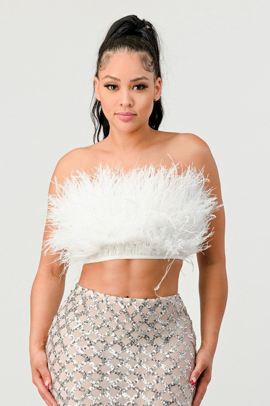 Don't Mess With My Fur Crop Tube Top - Matches Boutique