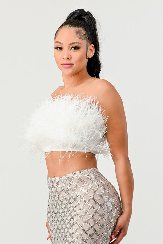 Don't Mess With My Fur Crop Tube Top - Matches Boutique