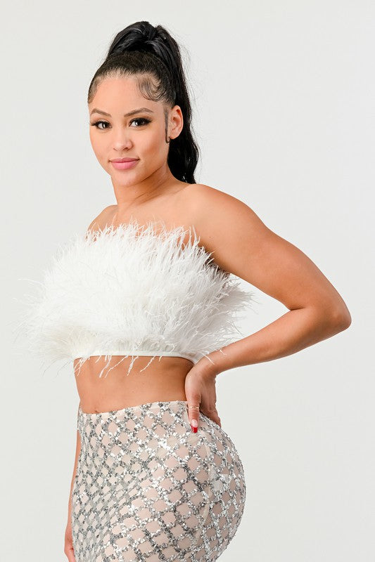 Don't Mess With My Fur Crop Tube Top - Matches Boutique