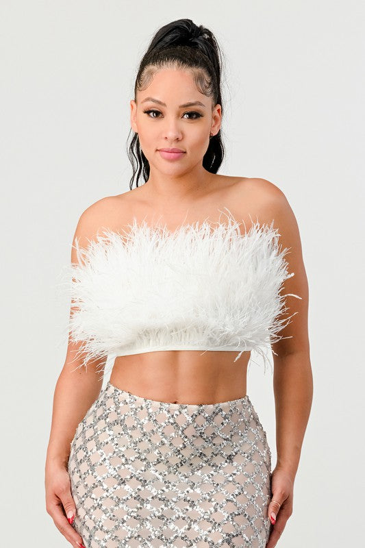 Don't Mess With My Fur Crop Tube Top - Matches Boutique