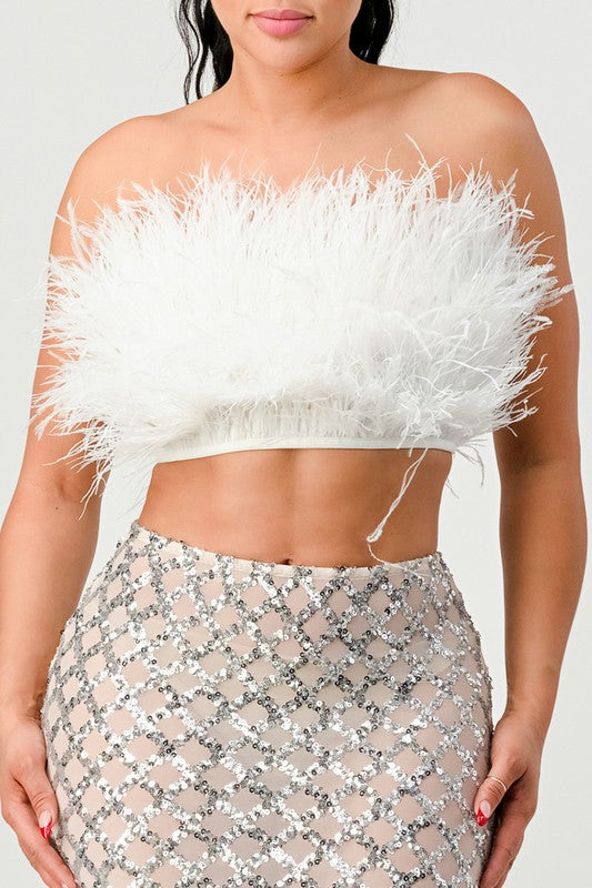 Don't Mess With My Fur Crop Tube Top - Matches Boutique