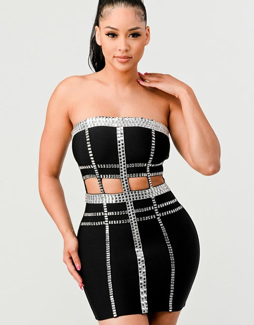 Load image into Gallery viewer, Athina Holiday Connect the beads tube bandage - Matches Boutique
