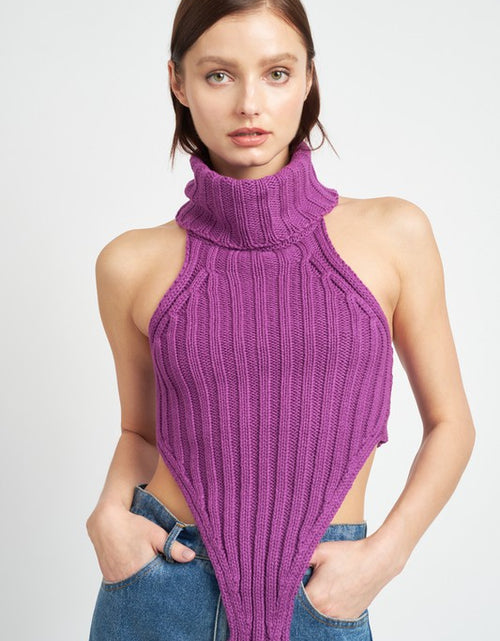 Load image into Gallery viewer, KNIT TURTLE NECK TOP - Matches Boutique
