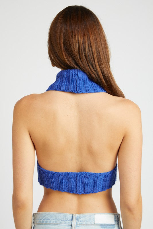 KNIT TURTLE NECK TOP - Matches Boutique