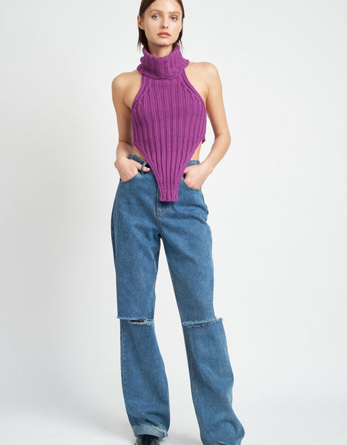 Load image into Gallery viewer, KNIT TURTLE NECK TOP - Matches Boutique
