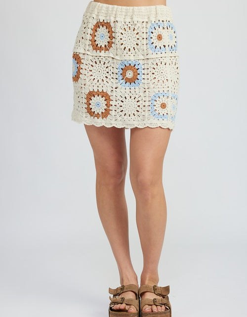 Load image into Gallery viewer, HIGH WAIST CROCHET MINI SKIRT - Matches Boutique
