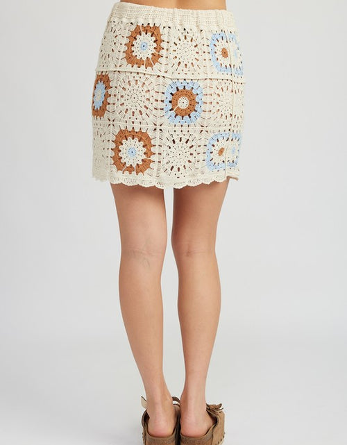 Load image into Gallery viewer, HIGH WAIST CROCHET MINI SKIRT - Matches Boutique
