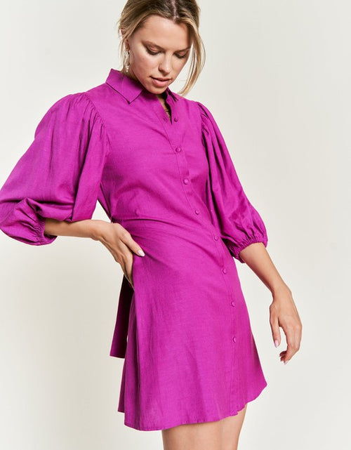 Load image into Gallery viewer, SOLID BUTTON DOWN DRESS  PLUS JBJ1004P - Matches Boutique
